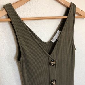 Olive green dress